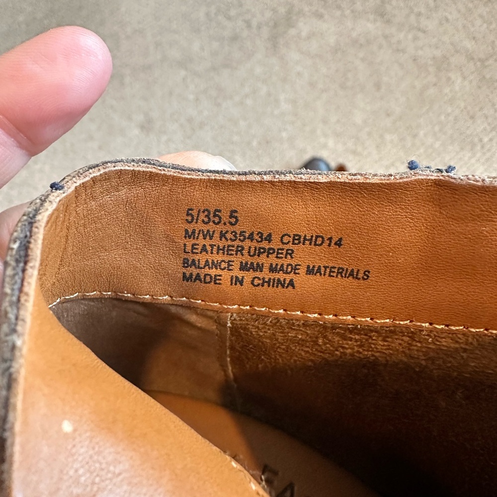 Kork Ease Navy Wedge Ankle Booties with side zipper. Size 5 - Picture 10 of 10